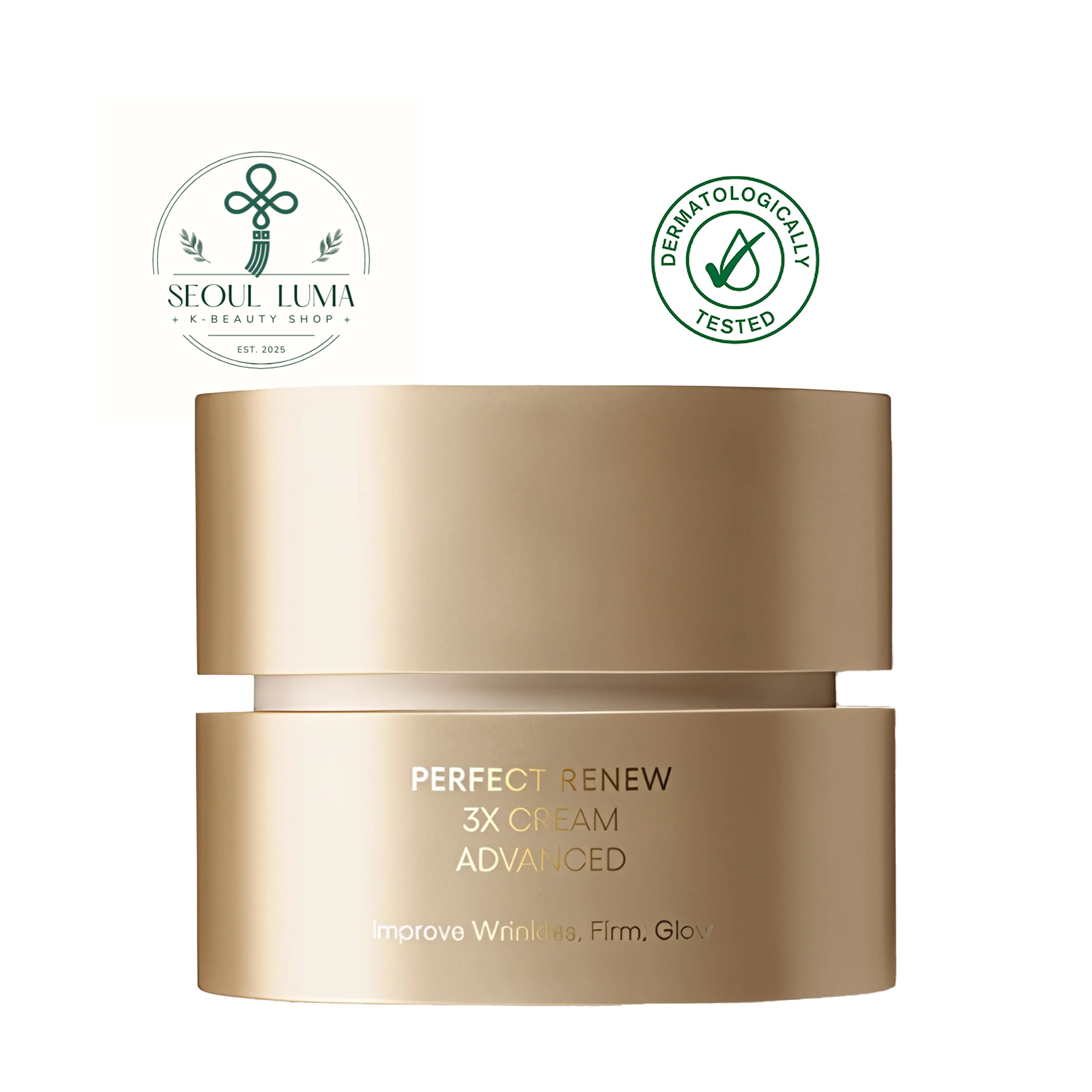 LANEIGE Perfect Renew 3X Cream Advanced with encapsulated retinol, collagen peptide complex, and RE.D Flavonoid for comprehensive anti-aging care